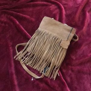 Cute fringed suede handbag